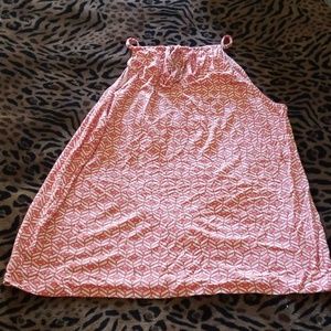 Flamingo/White Printed Tank